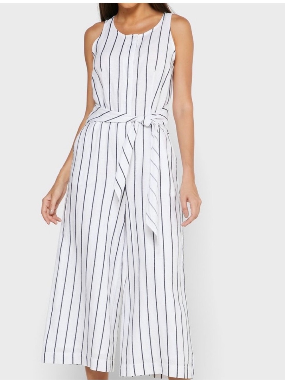 Banana Republic wide-leg linen jumpsuit size 4 petite